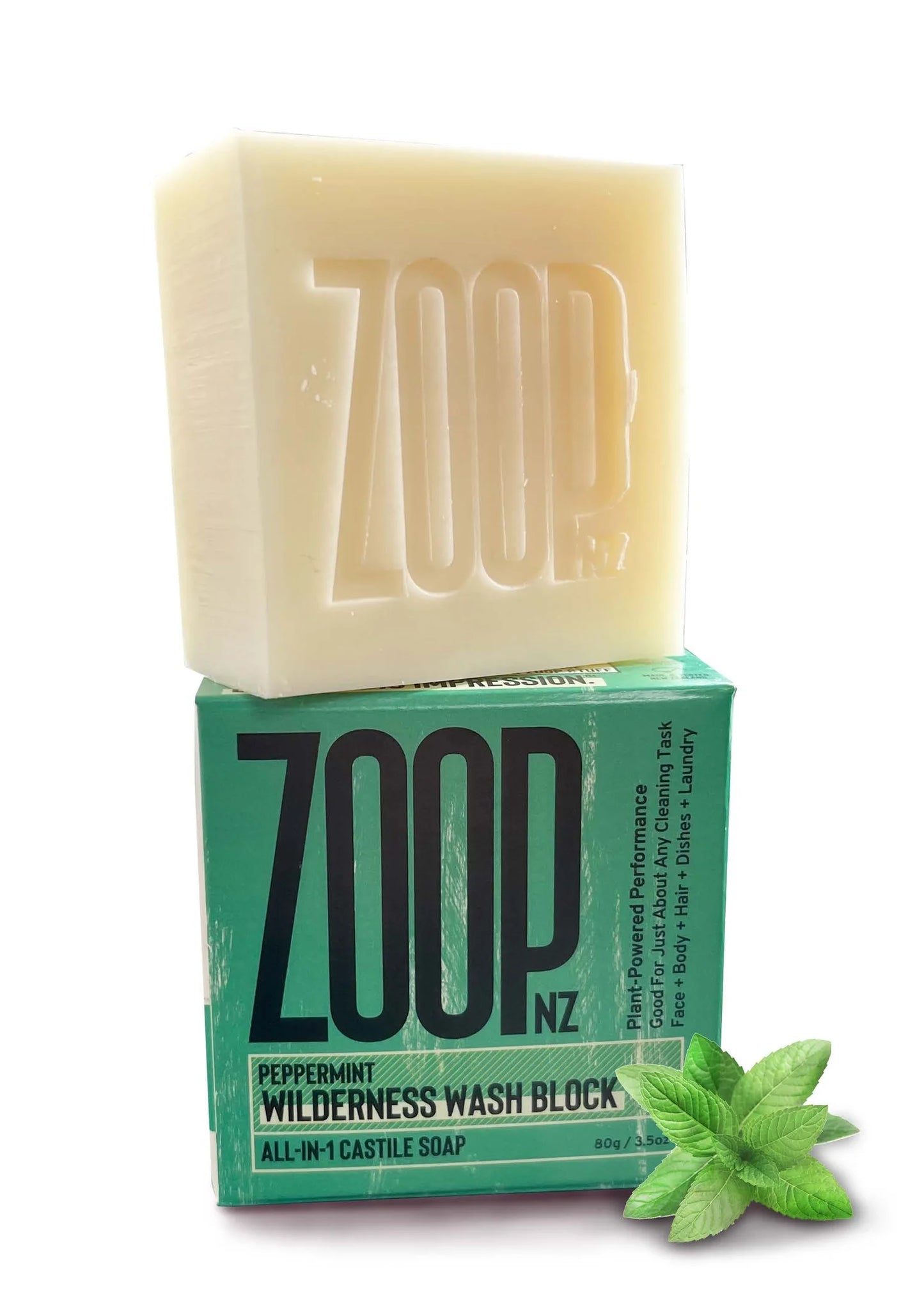 Castile Camping Soap - Peppermint - 80g