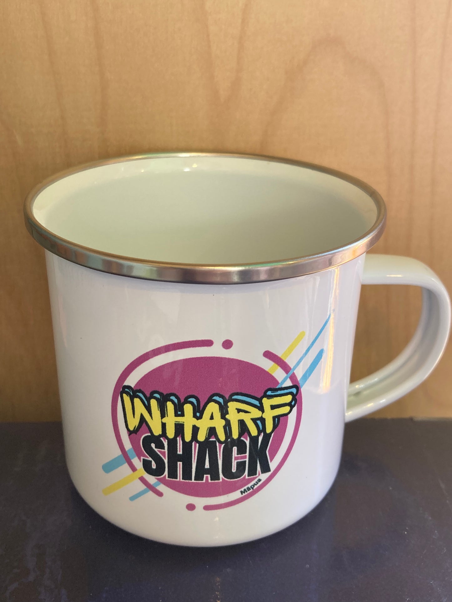 Wharf Shack Enamel Cup