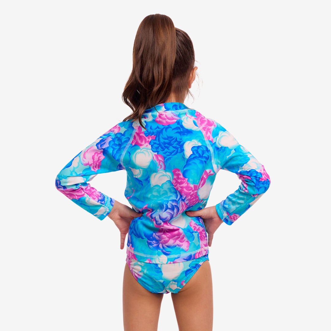 Toddler Girl's Zippy Rashie & Brief Cloud Street