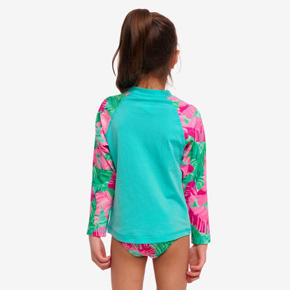 Toddler Girl's Zippy Rash Vest Tropic Palm
