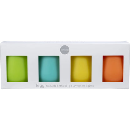 Santos Fegg Silicone Unbreakable Glasses 4 pack